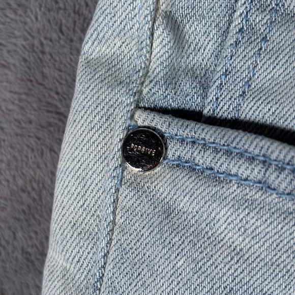 Pheelings Men’s 34 Light Wash Embroidered Denim Jeans Raw Hem - Picture 3 of 12